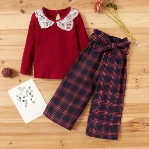 Vintage plaid set